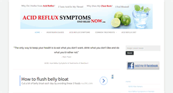 Desktop Screenshot of acidrefluxsymptomsnow.com